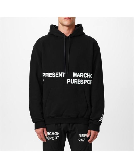 REPRESENT 247 Black 247 X Puresport X Marchon Performance Hoodie for men