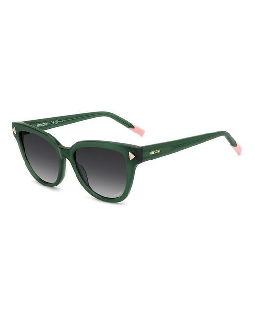 Missoni Green Round Sunglasses