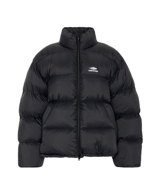 Balenciaga Black 3b Sports Icon Ski Puffer Jacket