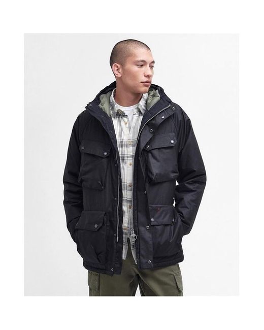 Barbour Black Valley Wax Jacket for men