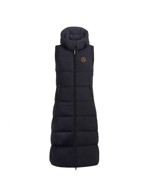 ARCTIC ARMY Blue Longline Quilted Padded Gilet