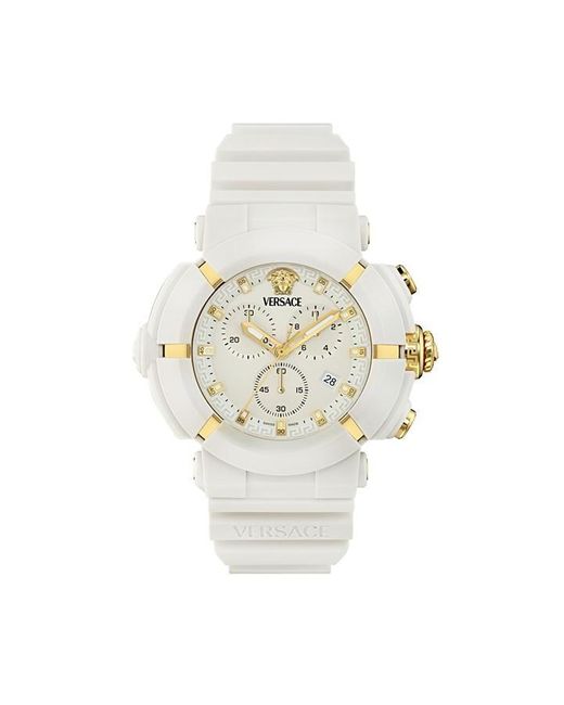 Versace White Chrono Sn54 for men