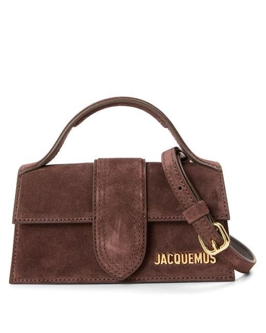 Jacquemus Brown Plain Leather Le Bambino Crossbody Bag