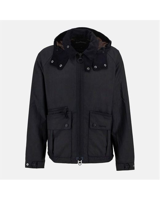 Barbour Blue Re-Engineered Bardon Spey Waxed Jacket for men