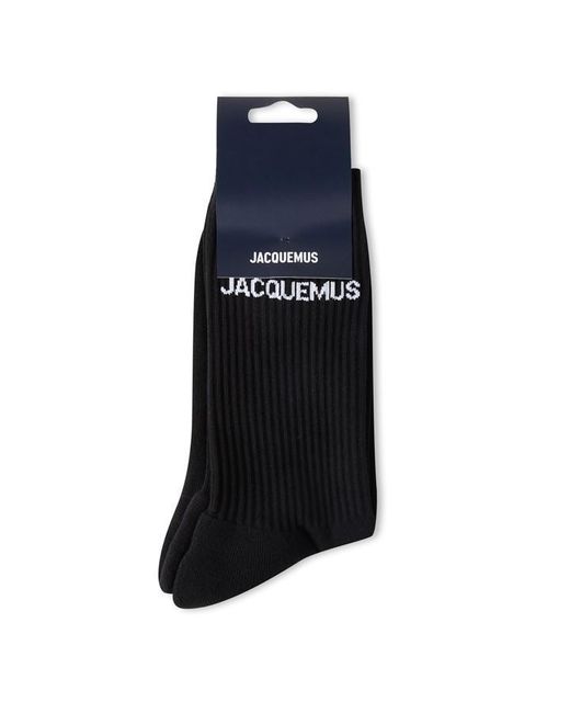 Jacquemus Black Logo Cotton Les Socks