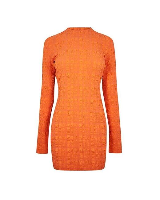 Nanushka Orange Caelen Dress