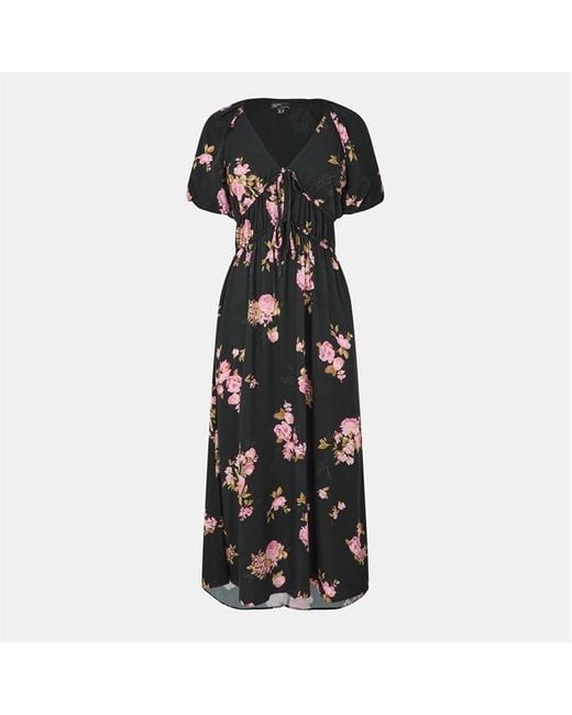 Nobody's Child Blue Floral Cory Midi Dress