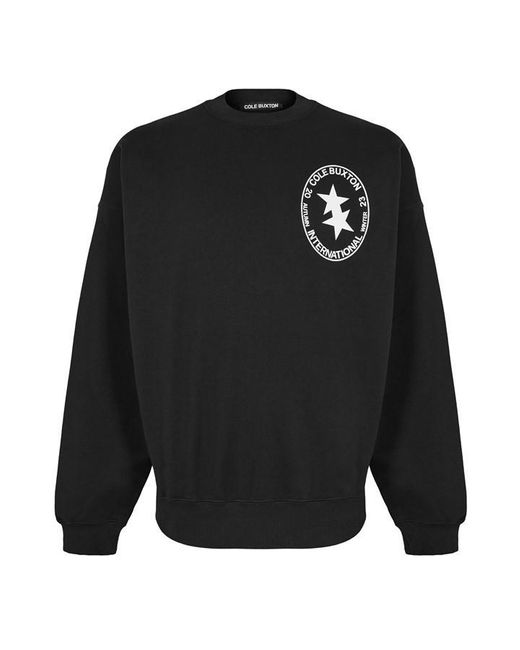 Cole Buxton Black Cb International Crest Sweatshirt for men