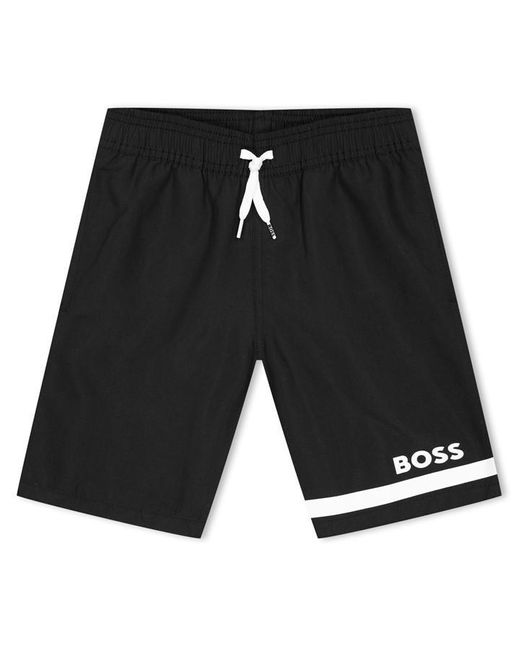 Boss Blue Logo Swim Shorts Infants for men