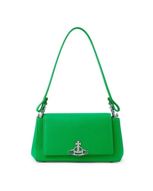 Vivienne Westwood Green Hazel Medium Shoulder Bag