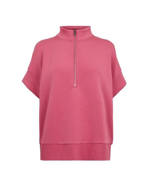 Varley Pink Quarter Zip Fleece