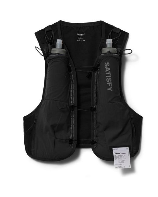 Satisfy Black Justice Cordura 5L Hydration Running Vest for men