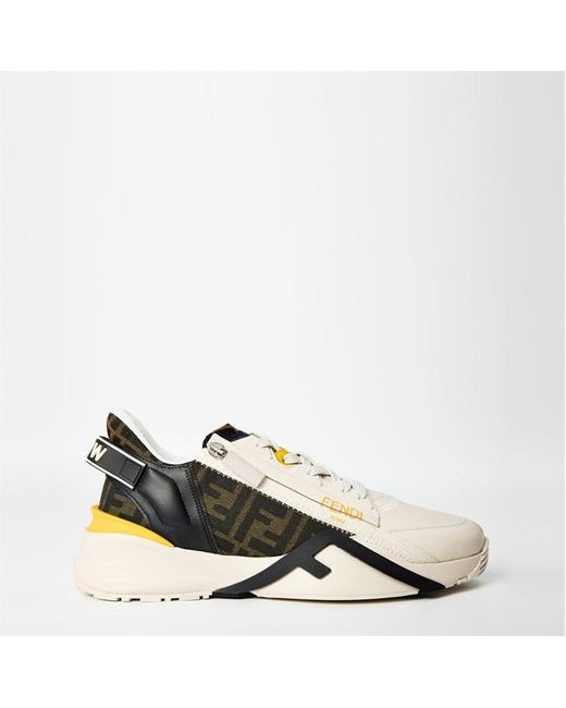 Fendi White Flow Sneakers for men