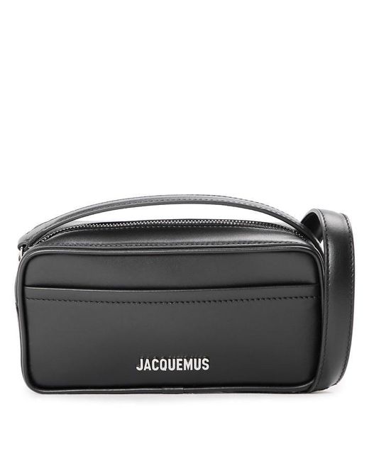 Jacquemus Black Logo Plaque Saddle Bag