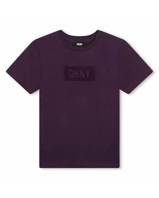 DKNY Purple Lgo T-Shirt