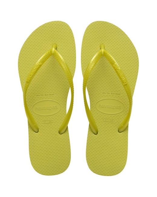 Havaianas Yellow Slim Flip Flops