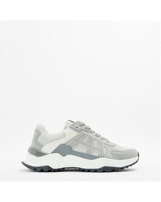 Android Homme White Multi-Material Chunky Trainers for men