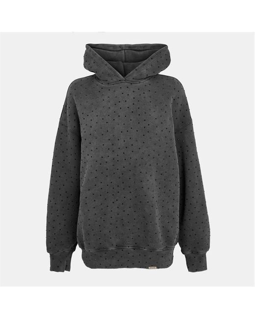 Represent Gray Spark Oversized Cotton Oth Hoodie