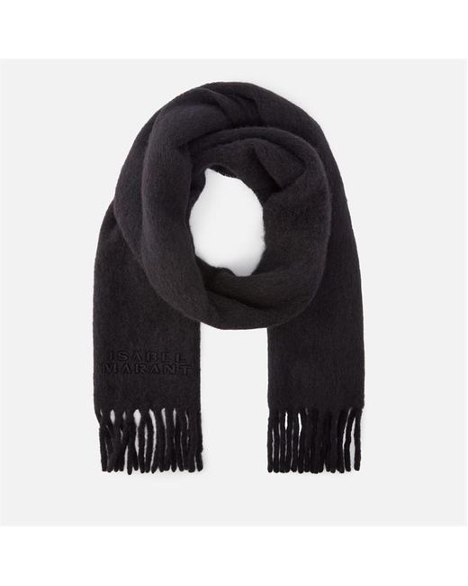 Isabel Marant Black Firny Check Scarf