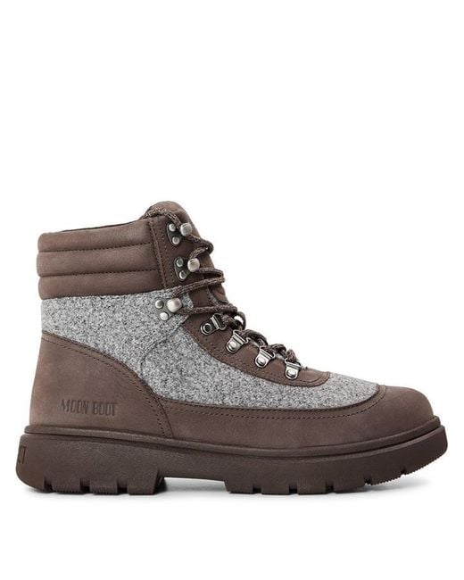 Moon Boot Brown Mn Bt Combat Boot Fe Sn71 for men