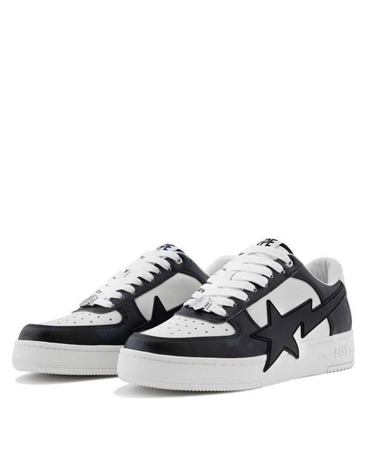 A Bathing Ape Black Sta Low-Top Trainers for men