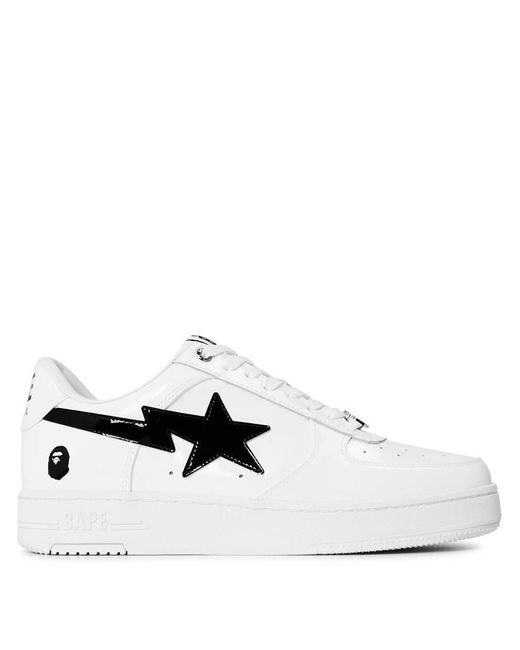 A Bathing Ape White Low-Top Trainers for men