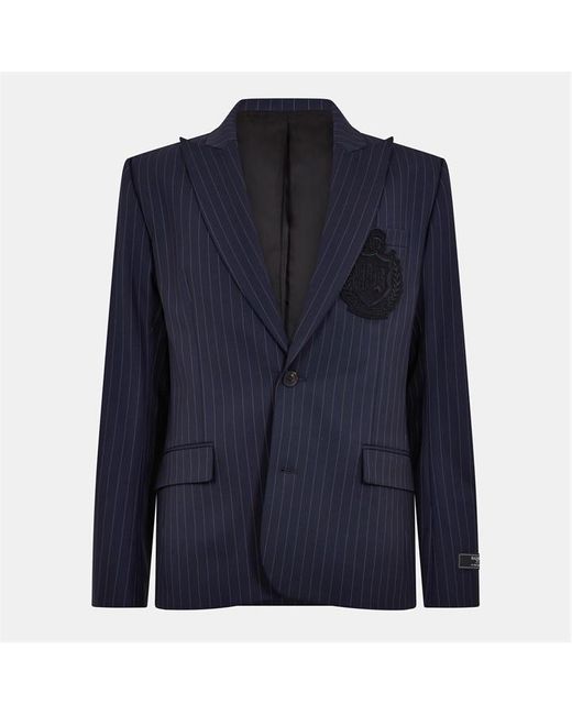Balmain Blue Tailored Structured Blazer for men