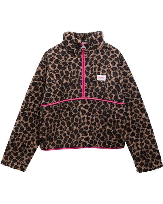 Barbour Brown Calista Half Zip Long Sleeve Fleece