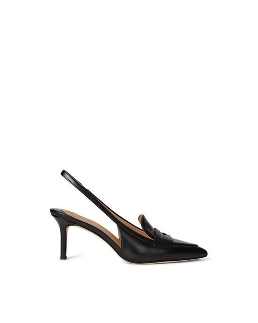 Ralph Lauren Black Khloe Slingbacks