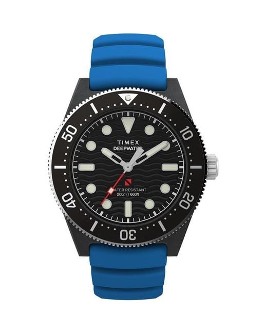 Timex Black Deep Water Meridian Water Resistant Analogue Quartz Watch for men