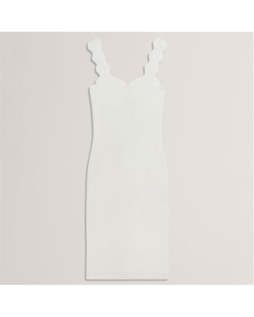 Ted Baker White Knit Bodycon Dress