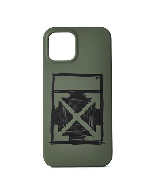 Off-White c/o Virgil Abloh Green Off Phone Case for men