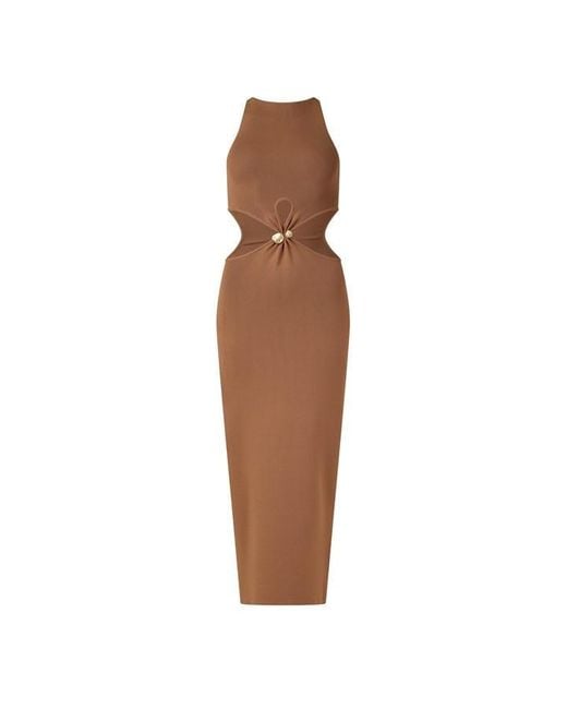 Cult Gaia Brown Cypress Drews A Line Dress