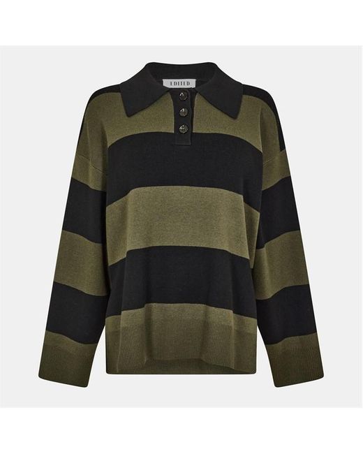 EDITED Green Laiani Polo Sweater