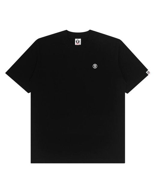 Aape Black Logo Patch T-shirt for men