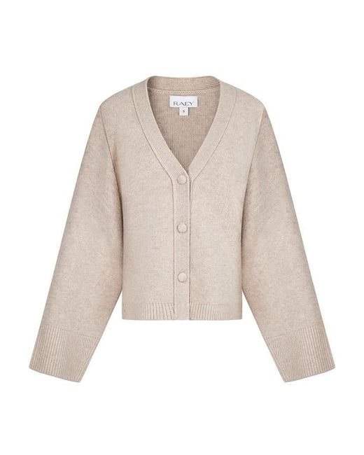 Raey Natural V-Neck Cardigan