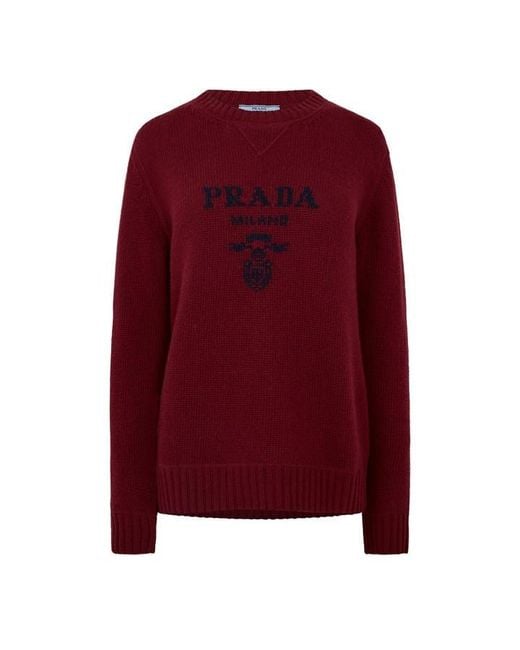 Prada Red Sweater Ld64