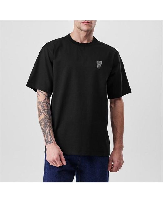 Burberry Black Shield Printed Logo T-Shirt for men