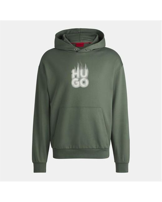 HUGO Green Defino Cotton Hoodie for men