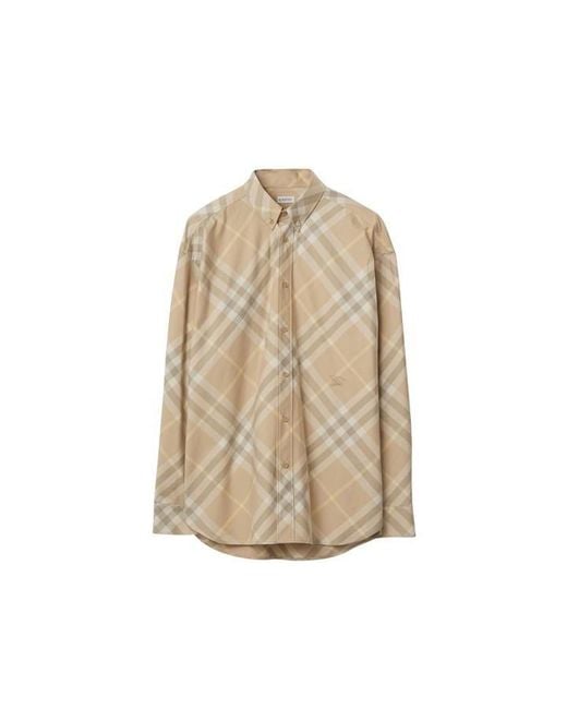 Burberry Natural Check Cotton Shirt for men