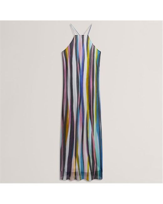 Ted Baker Black Crepe Embellished Mini Dress