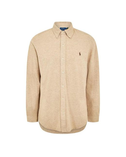 Polo Ralph Lauren Natural Slim Fit Button-Down Plain Shirt for men