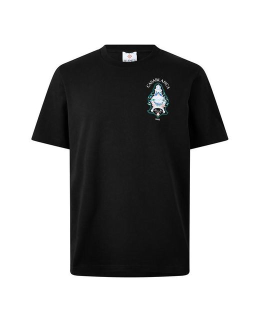 Casablanca Black Casa Hotel Emb Tee Sn64 for men