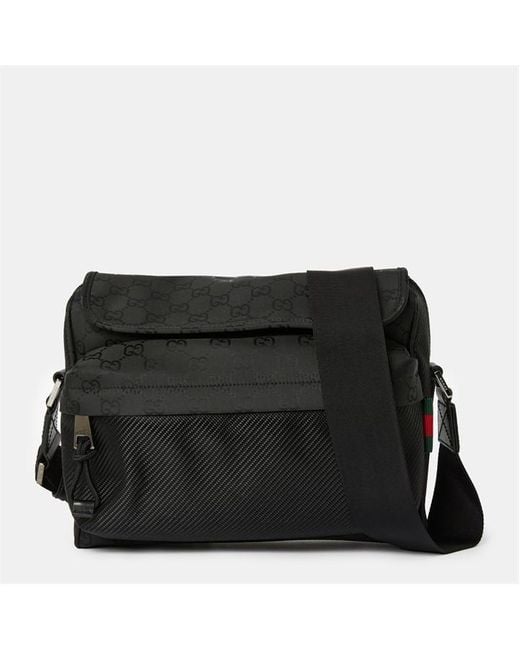 Gucci Black Nexus Medium Crossbody Bag for men