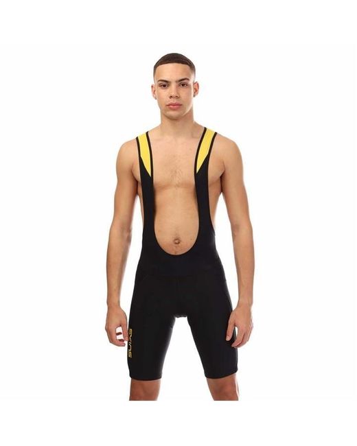 Skins Black Cycle Thermal Bib Shorts for men