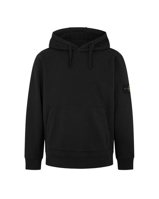 Stone Island Black Overhead Hoodie for men
