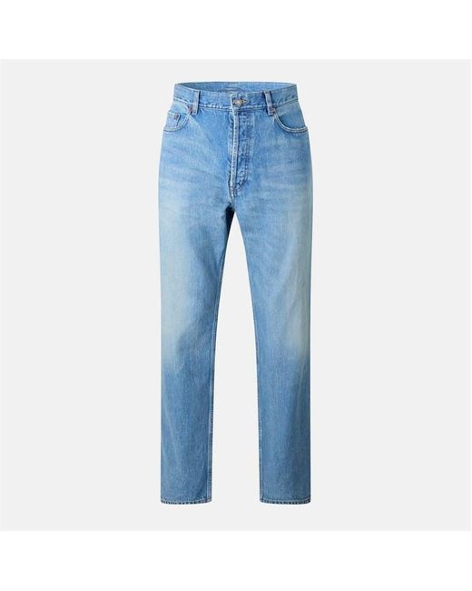 Saint Laurent Blue Mick Wide Leg Jeans for men