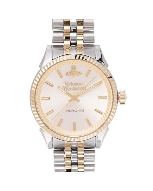 Vivienne Westwood Metallic Two-Toned Seymour Homme Watch for men