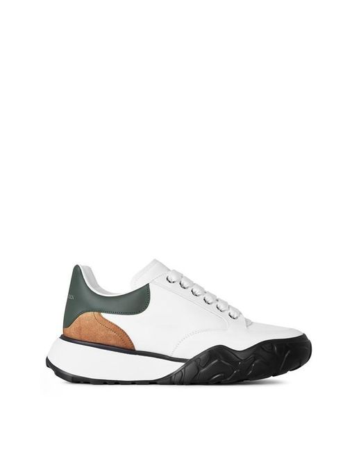 Alexander McQueen White Court Trainers for men