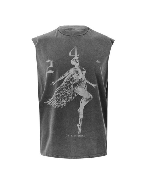 REPRESENT 247 Gray R247 Angel Tank Sn64 for men
